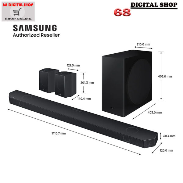 SAMSUNG Premium Q-series Soundbar ระบบเสียง 9.1.4 ch 540 W รุ่น HW-Q930C/XT