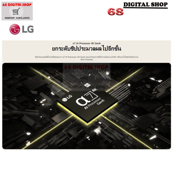 LG QNED 4K Smart TV Quantum Dot NanoCell α7 AI Processor 4K Gen6 LG ThinQ AI 86 นิ้ว รุ่น 86QNED80SRA
