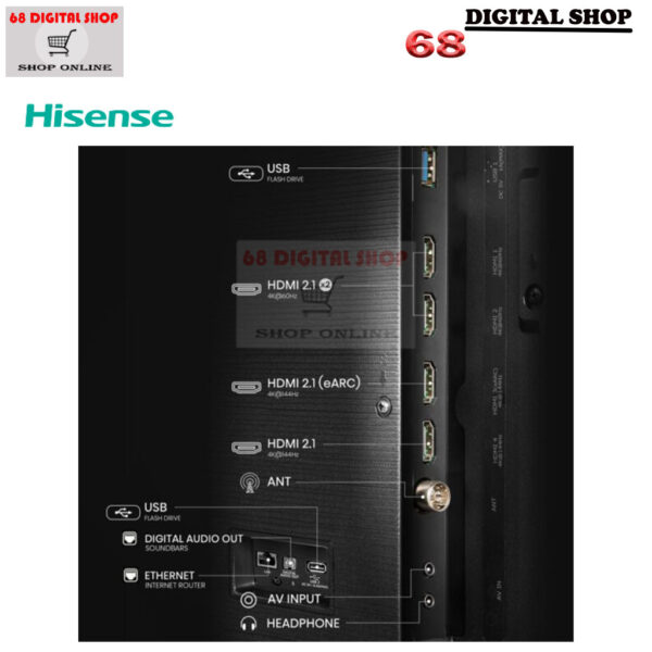 Hisense QLED 4K VIDAA Smart TV Quantum Dot Dolby Vision & Atmos TV 144Hz 85 นิ้ว รุ่น 85Q7Q