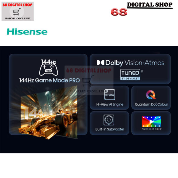Hisense QLED 4K VIDAA Quantum Dot TV Smart TV 100 นิ้ว รุ่น 100Q6Q