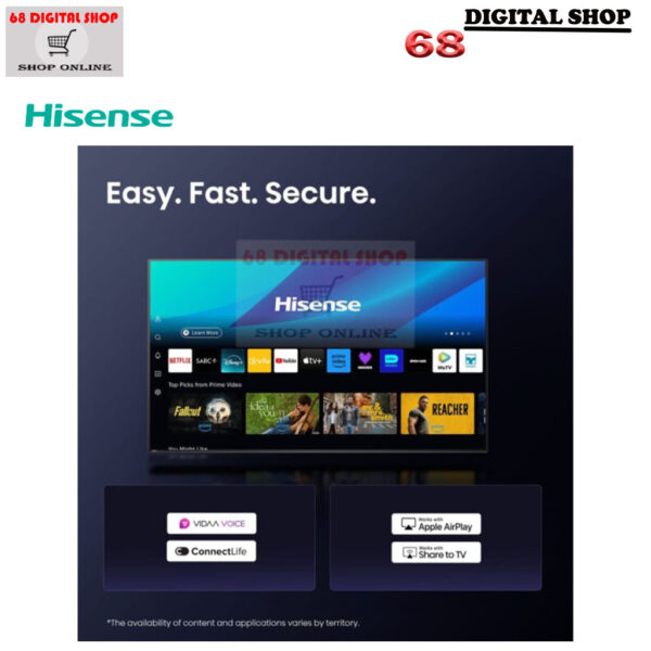 Hisense QLED 4K VIDAA Smart TV Quantum Dot Dolby Vision & Atmos TV 144Hz 85 นิ้ว รุ่น 85Q7Q