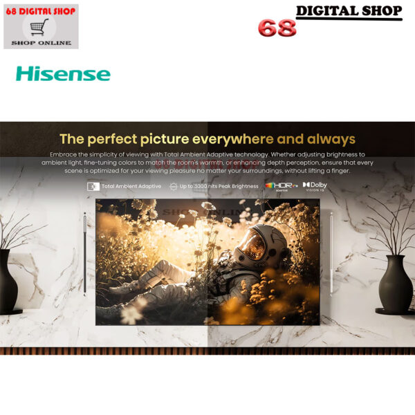 Hisense Mini-LED PRO ULED 4K VIDAA Smart TV 144 HZ 75 นิ้ว รุ่น 75U8N