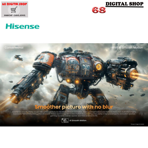 Hisense Mini-LED PRO ULED 4K VIDAA Smart TV 165 HZ 65 นิ้ว รุ่น 65U7Q