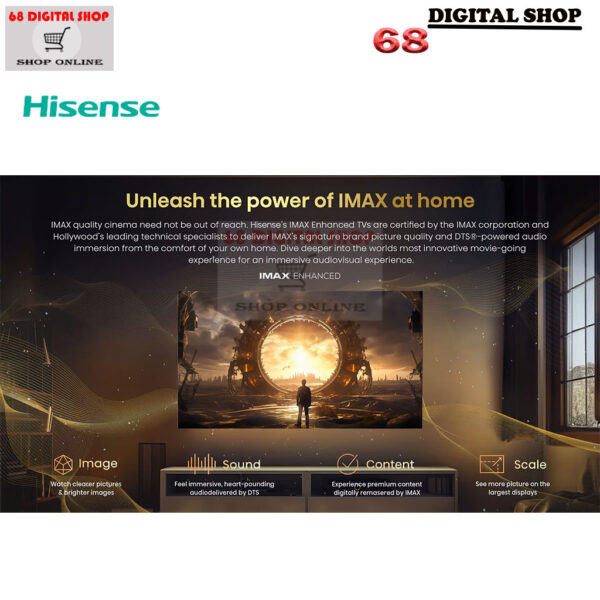 Hisense Mini-LED PRO ULED 4K VIDAA Smart TV 144 HZ 75 นิ้ว รุ่น 75U8N