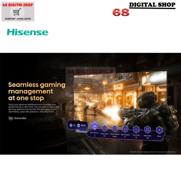 Hisense Mini-LED PRO ULED 4K VIDAA Smart TV 165 HZ 65 นิ้ว รุ่น 65U7Q