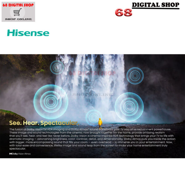 Hisense Mini-LED PRO ULED 4K VIDAA Smart TV 144 HZ 75 นิ้ว รุ่น 75U8N