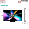 Hisense Mini-LED PRO ULED 4K VIDAA Smart TV 165 HZ 65 นิ้ว รุ่น 65U7Q