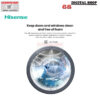 Hisense Washer and dryer เครื่องซักผ้าฝาหน้า ความจุซัก12kg. / อบ 8kg. AI Wash รุ่น WD5S1243BB