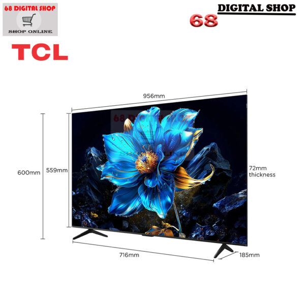 TCL QLED Google TV 4K ขนาด 43 นิ้ว รุ่น 43P7K