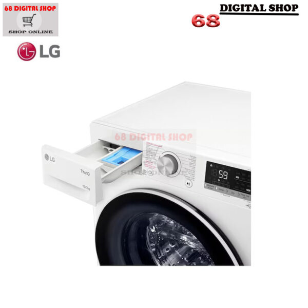 LG Washer and dryer เครื่องซักผ้าฝาหน้า ความจุซัก10kg. / อบ 7kg รุ่น FV1410H4W