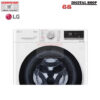 LG Washer and dryer เครื่องซักผ้าฝาหน้า ความจุซัก10kg. / อบ 7kg รุ่น FV1410H4W