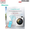 Hisense Washer and dryer เครื่องซักผ้าฝาหน้า ความจุซัก12kg. / อบ 8kg. AI Wash รุ่น WD5S1243BB