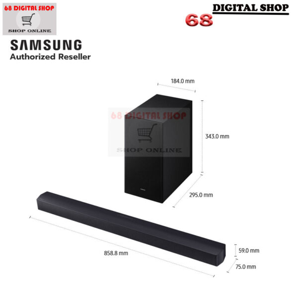 Samsung HW-B450F Soundbar B-Series 2.1 Ch. 300W รุ่น HW-B450F/XT
