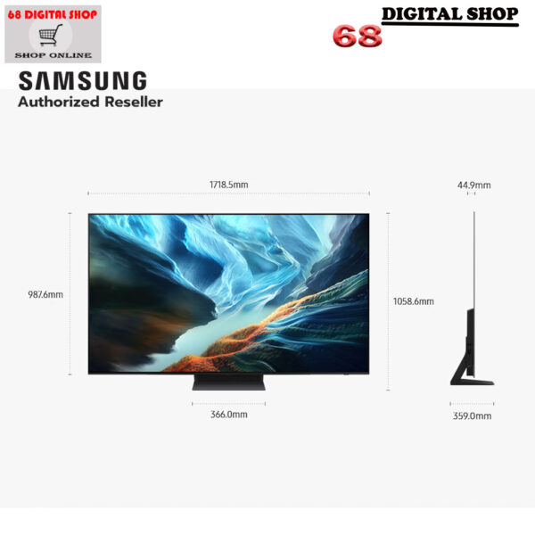 Samsung OLED TV 77 นิ้ว 68 Digital Shop พร้อมรายละเอียดขนาดตัวเครื่อง