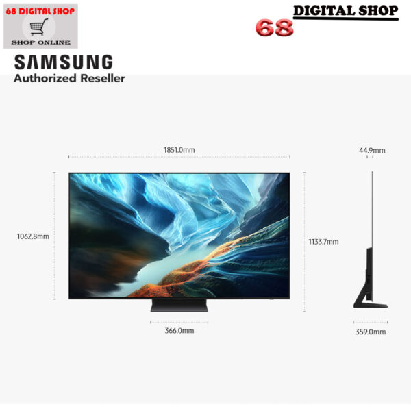 Samsung OLED TV 83 นิ้ว 68 Digital Shop พร้อมรายละเอียดขนาดตัวเครื่อง