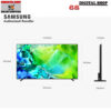 samsung-neo-qled-55-inch-qa55qn80hkxxt-dimension แผนภาพขนาดทีวี Samsung พร้อมมุมมองด้านหน้าและด้านข้าง