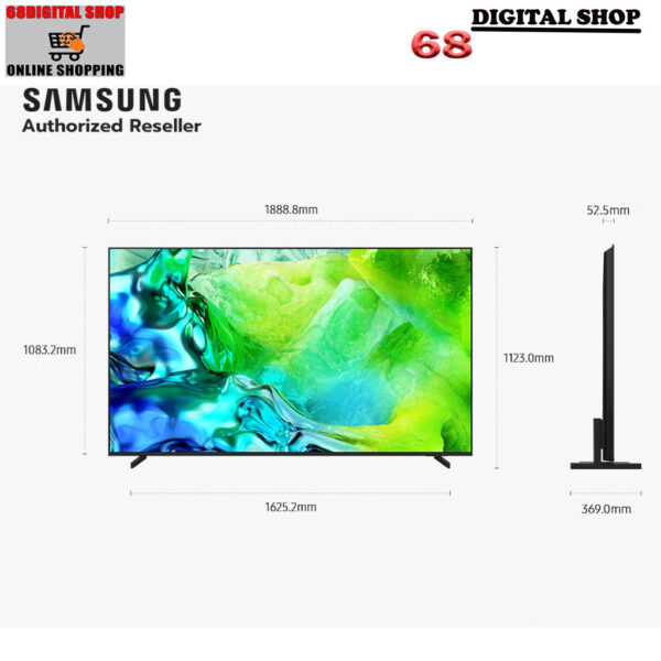 Samsung Neo QLED 85 นิ้ว QA85QN80HKXXT ขนาดและมิติ Samsung Neo QLED 4K Smart TV 85 นิ้ว รุ่น QA85QN80HKXXT พร้อมขนาดและมิติ